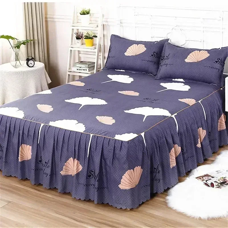 Ensemble de literie 3PCS à fleurs – Draps et housse douce, tailles King/Queen
