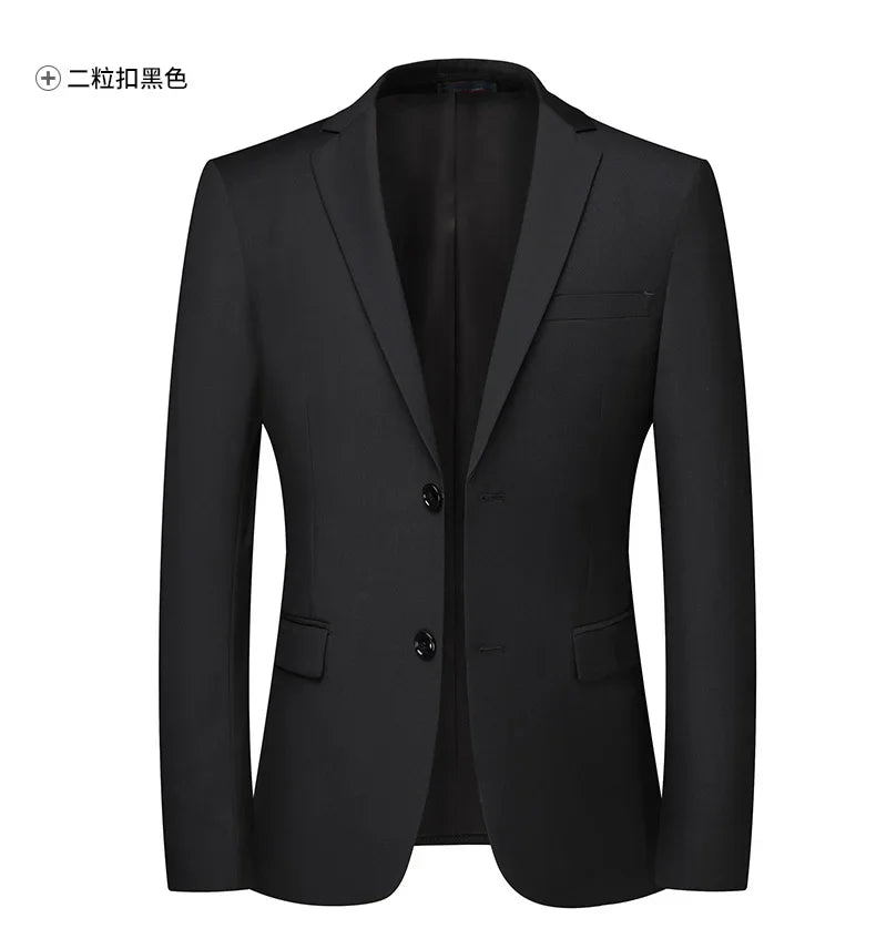 Blazer homme style britannique uni, idéal travail ou cérémonie .