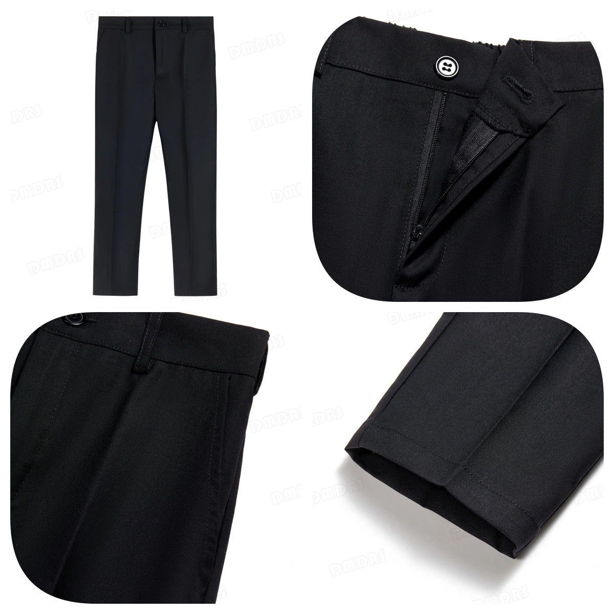 Ensemble costume velours 3 pièces garçon 3-14 ans, smoking mariage avec blazer, gilet et pantalon.