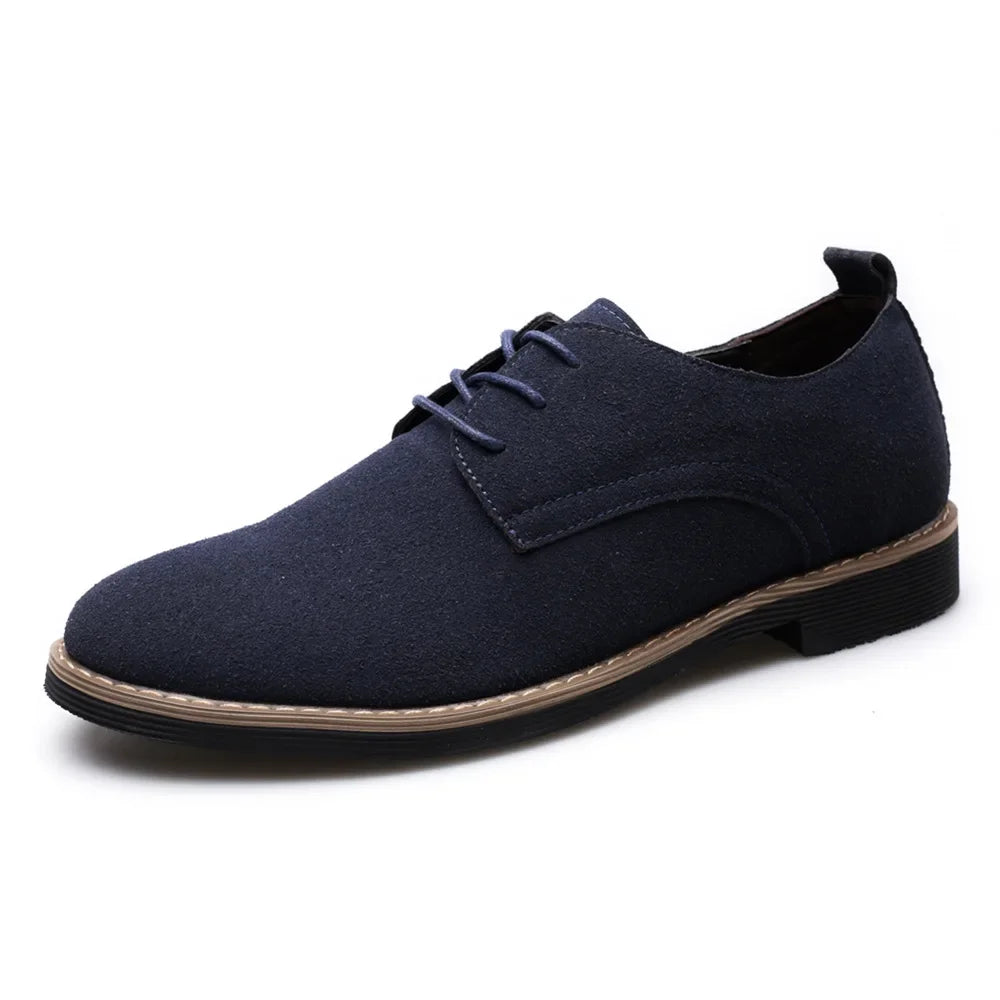 Chaussures Oxford homme daim, décontractées, confortables,
