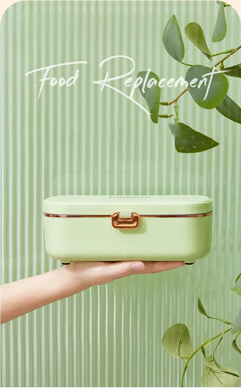 Boîte à lunch électrique chauffante, portable, en acier inoxydable, pour bureau