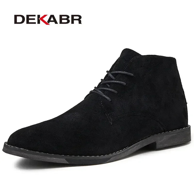 Bottes décontractées Homme DEKABR Automne-Hiver, Daim Vache, Semelle Durable, Confort .