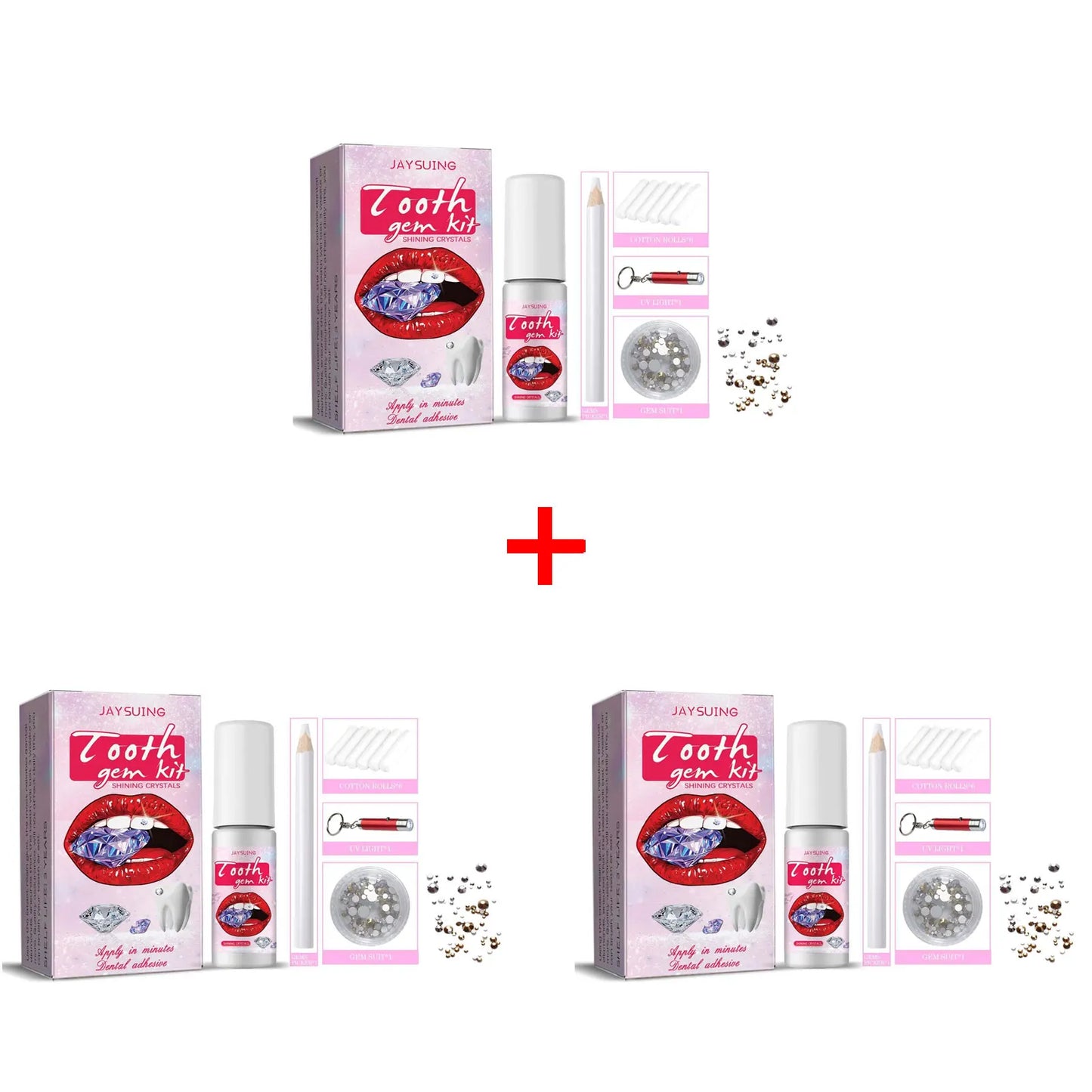 IMADIY Dental Gem Kit, White Diamond, Easy to Place and Remove.