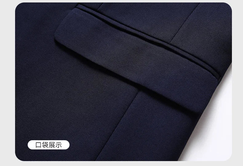 Blazer homme style britannique uni, idéal travail ou cérémonie .