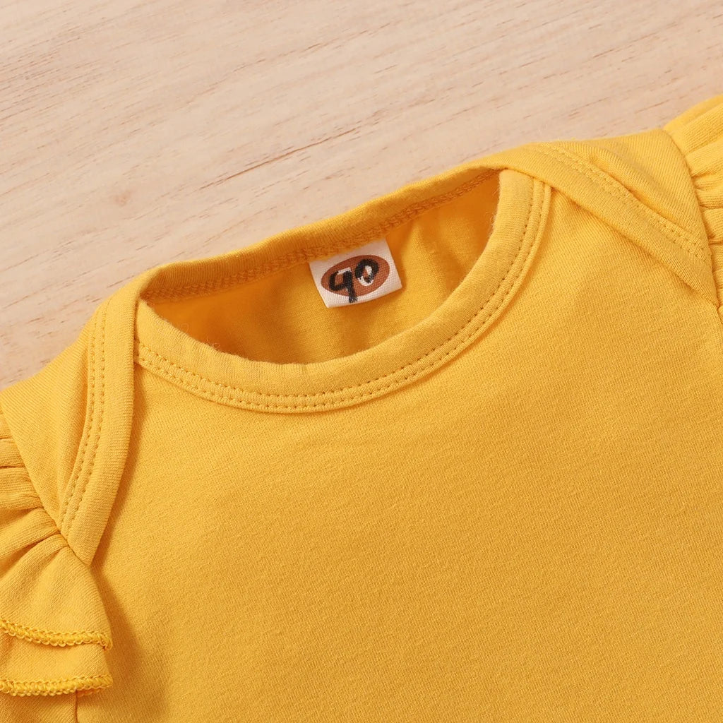 Ensemble bébé fille 3 pièces 0-18 mois : body manches courtes, pantalon fleuri et bandeau.