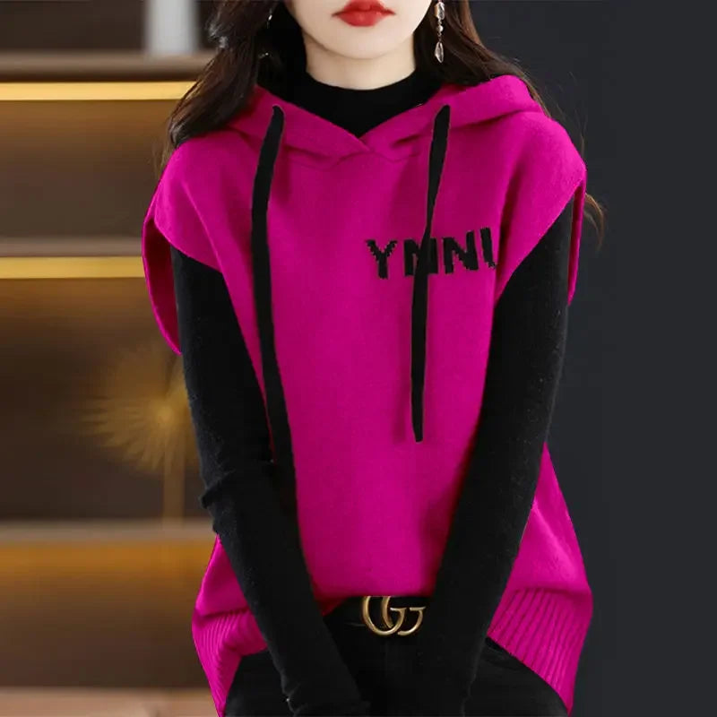 Pulls femmes couleur unie– simples, décontractées automne hiver