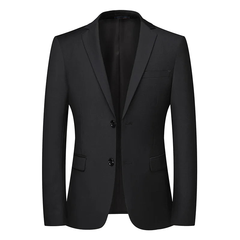 Blazer homme style britannique uni, idéal travail ou cérémonie .