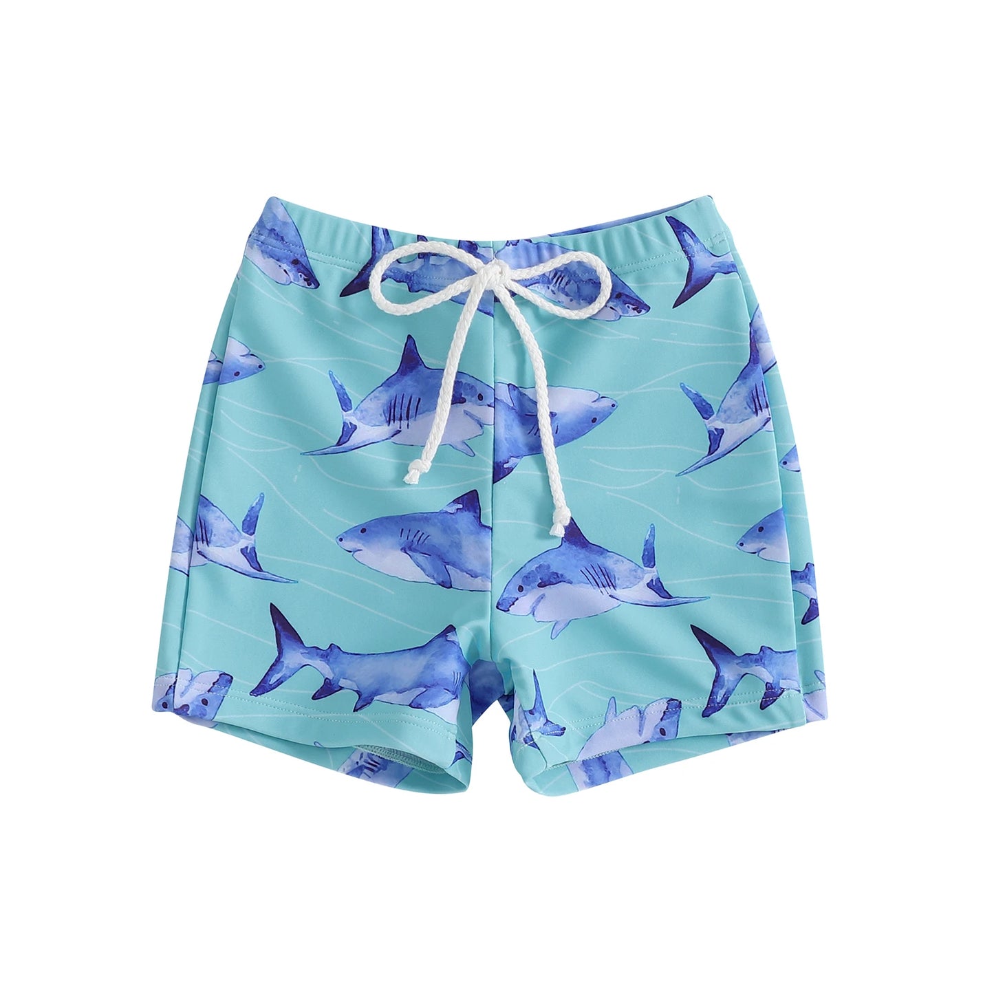 Maillot de bain pour petits garçons de 1 à 4 ans, short imprimé dinosaure/requin