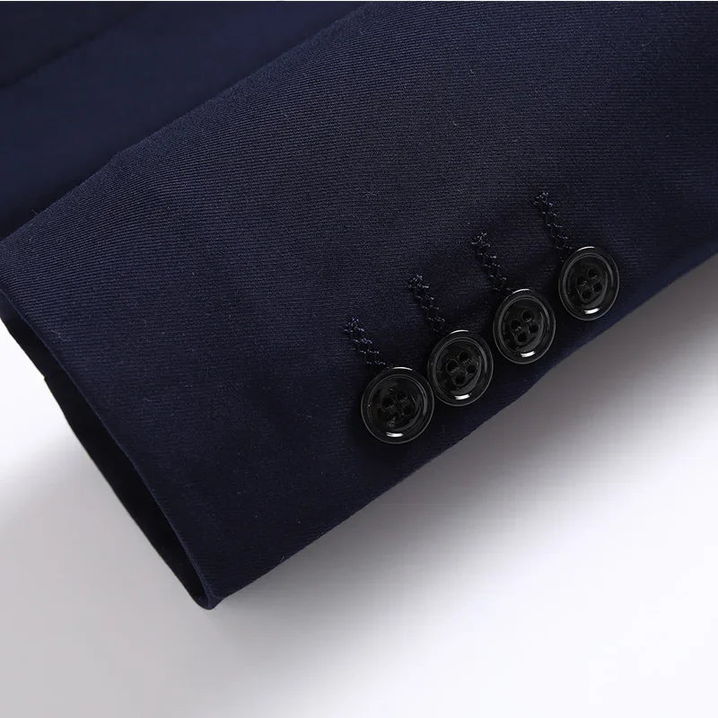 Blazer homme style britannique uni, idéal travail ou cérémonie .