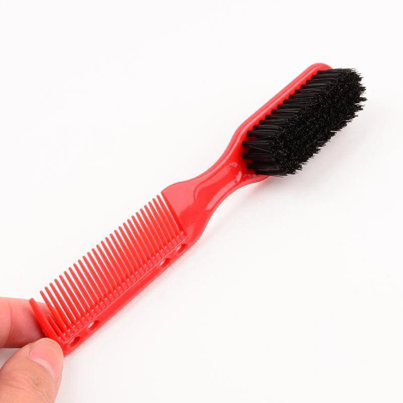 Brosse peigne double face noire, barbe et rasage