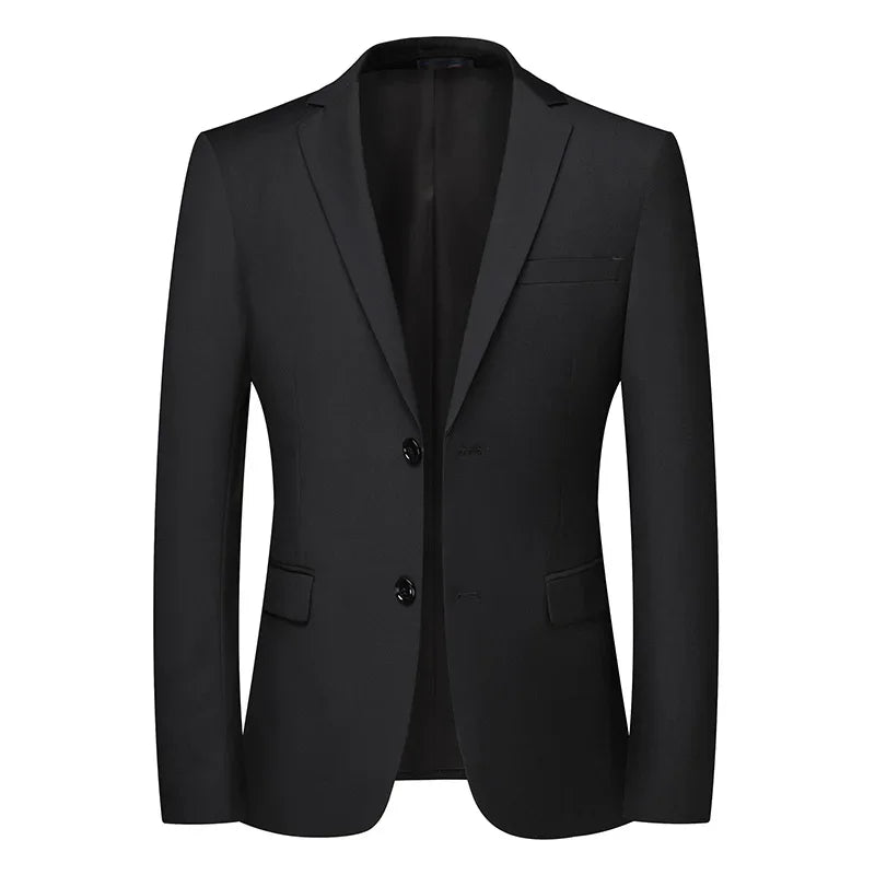 Blazer homme style britannique uni, idéal travail ou cérémonie .