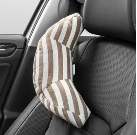 Oreiller de voiture enfant – coussin repos‑nuque avec sangle de sécurité (1 pièce)
