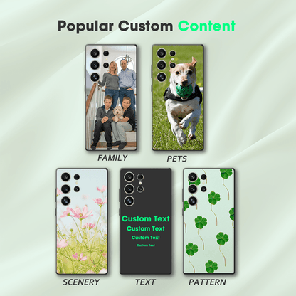 Coque Personnalisée Photo pour Samsung Galaxy S & A – Antichoc Samsung Galaxy S25 S24 S23 S22 S21 S20 FE Plus Ultra Edge Personalized Pictures Cases Compatible with Samsung A56 A55 A54 A53 A52s A36 3A5 A34 A33 A32 5G .