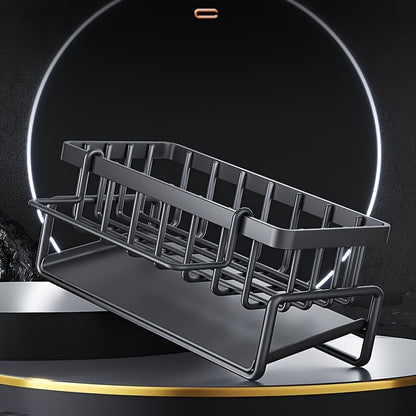 Organisateur Évier Cuisine Multifonction – Support Égouttoir et Porte-Éponge .