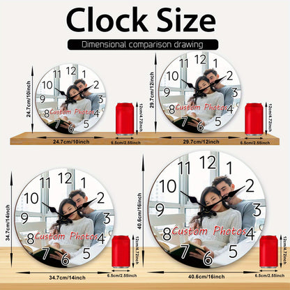 Horloge Murale Personnalisée en Bois – Décorative, Style Chef, Cuisine/Salle de Jeux, Fonctionne à Piles."