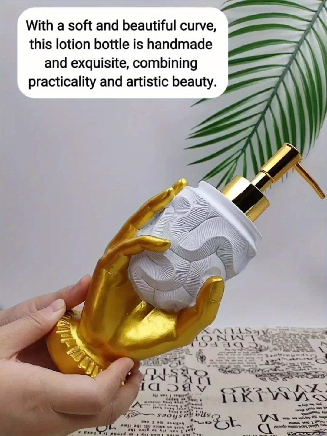 Distributeur de Savon Résine Doré à Empreinte – Sans Mercure .