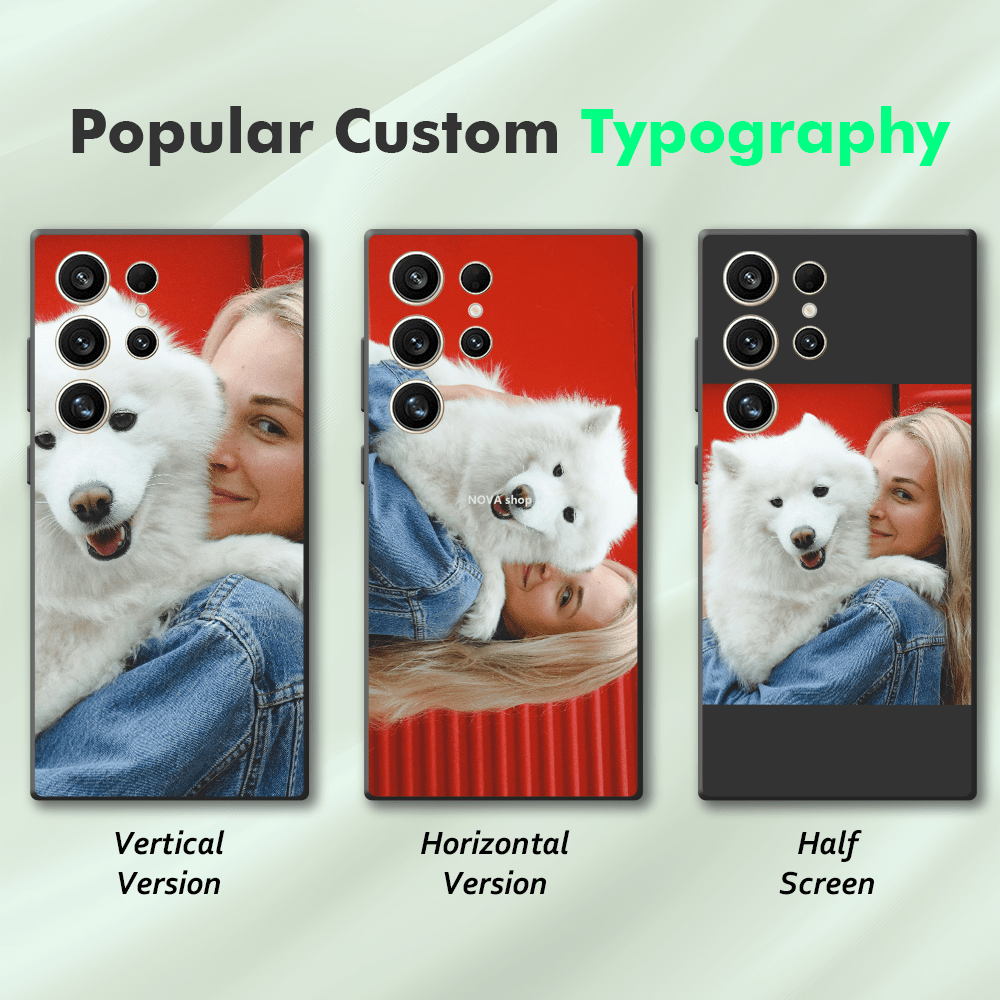 Coque Personnalisée Photo pour Samsung Galaxy S & A – Antichoc Samsung Galaxy S25 S24 S23 S22 S21 S20 FE Plus Ultra Edge Personalized Pictures Cases Compatible with Samsung A56 A55 A54 A53 A52s A36 3A5 A34 A33 A32 5G .