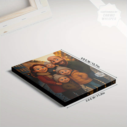 Tableau Photo en Dessin Animé – Art Mural Personnalisé, Idée Cadeau.