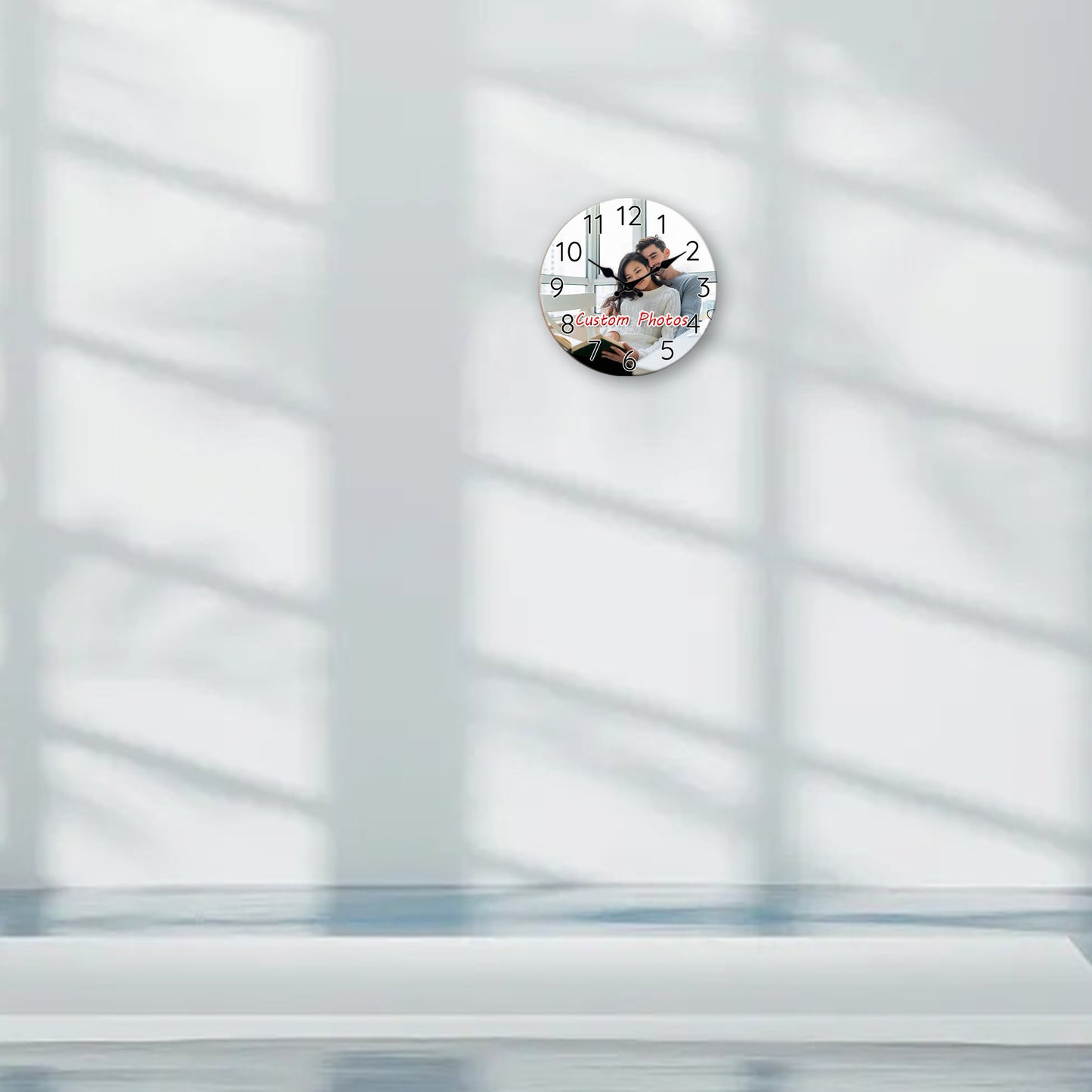 Horloge Murale Personnalisée en Bois – Décorative, Style Chef, Cuisine/Salle de Jeux, Fonctionne à Piles."