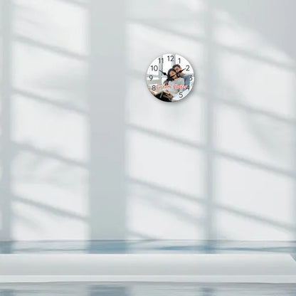 Horloge Murale Personnalisée en Bois – Décorative, Style Chef, Cuisine/Salle de Jeux, Fonctionne à Piles."