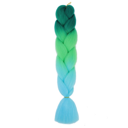 Extension cheveux tresses jumbo crochet, 24", synthétique ombré