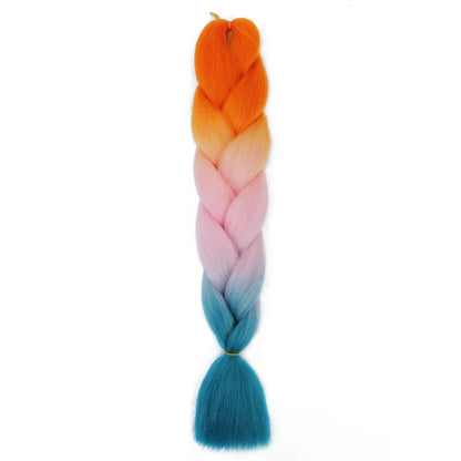 Extension cheveux tresses jumbo crochet, 24", synthétique ombré