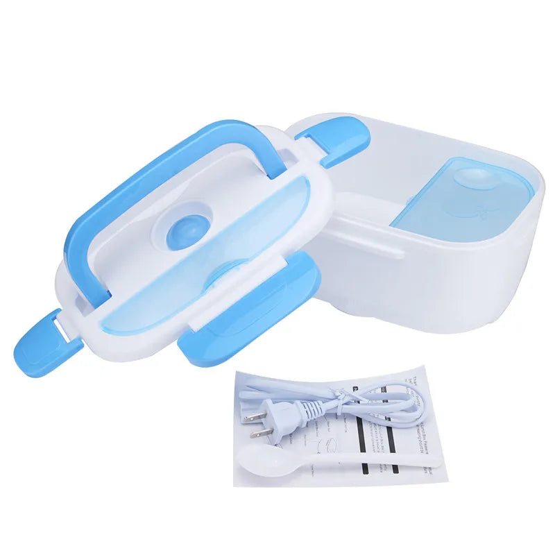 Boîte à lunch électrique portable 1,5 L, chauffe-aliments, bento voiture/école/pique-nique, 110V .