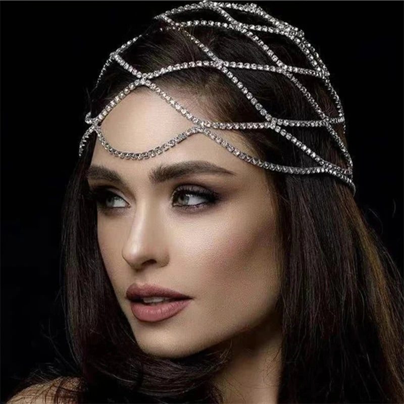 Bijou de tête femme – Cristal luxe, strass, bandeau élégant, accessoire cheveux mariage
