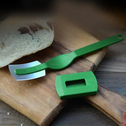 Couteau à Pain à Lame Incurvée – Antirouille, Facile à Nettoyer, avec Gaine .