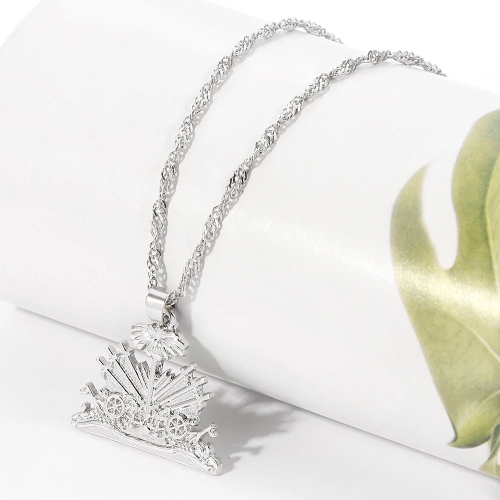 Collier ras du cou unisexe chaîne cubaine ondulée or/argent – cadeau Ayiti .