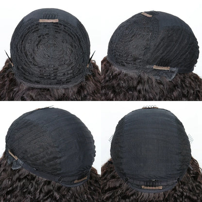 Perruque afro crépue 4B/4C – Cheveux humains bouclés, coupe courte Pixie, brésilien