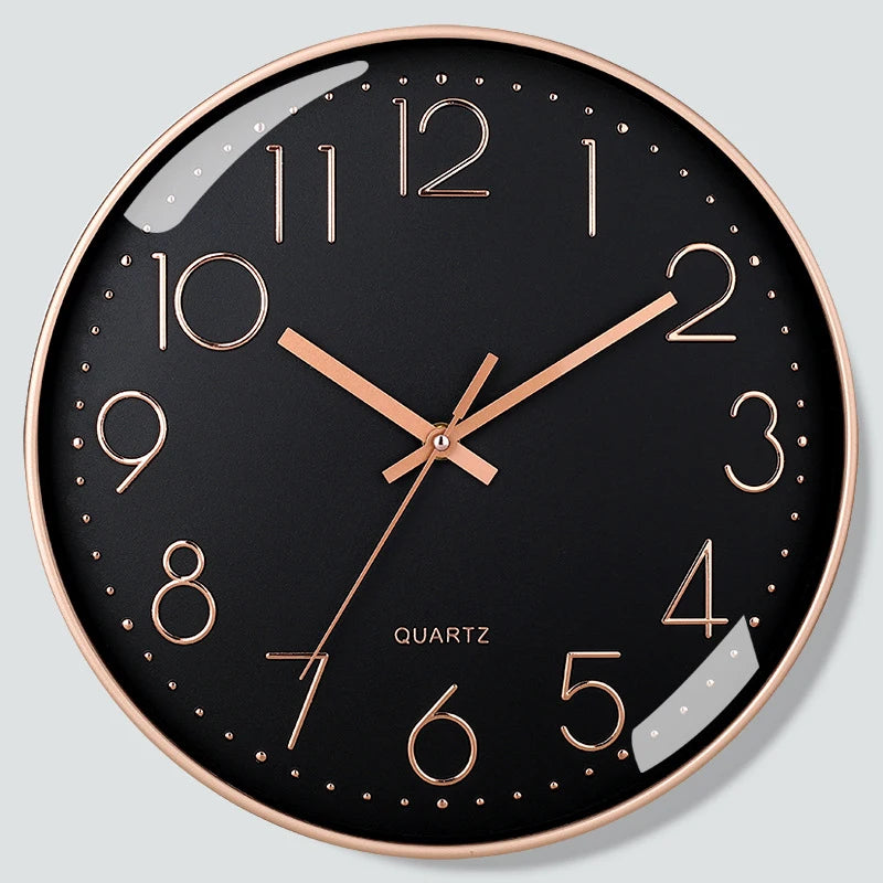 Horloge murale Quartz 8'' cubique silencieuse déco salon