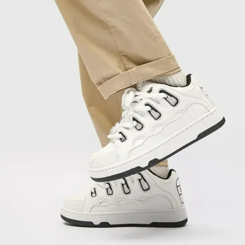 Chaussures hommes baskets extérieur, nouvelle plate-forme, vulcanisées, décontractées, respirantes, antidérapantes, confortables, course .