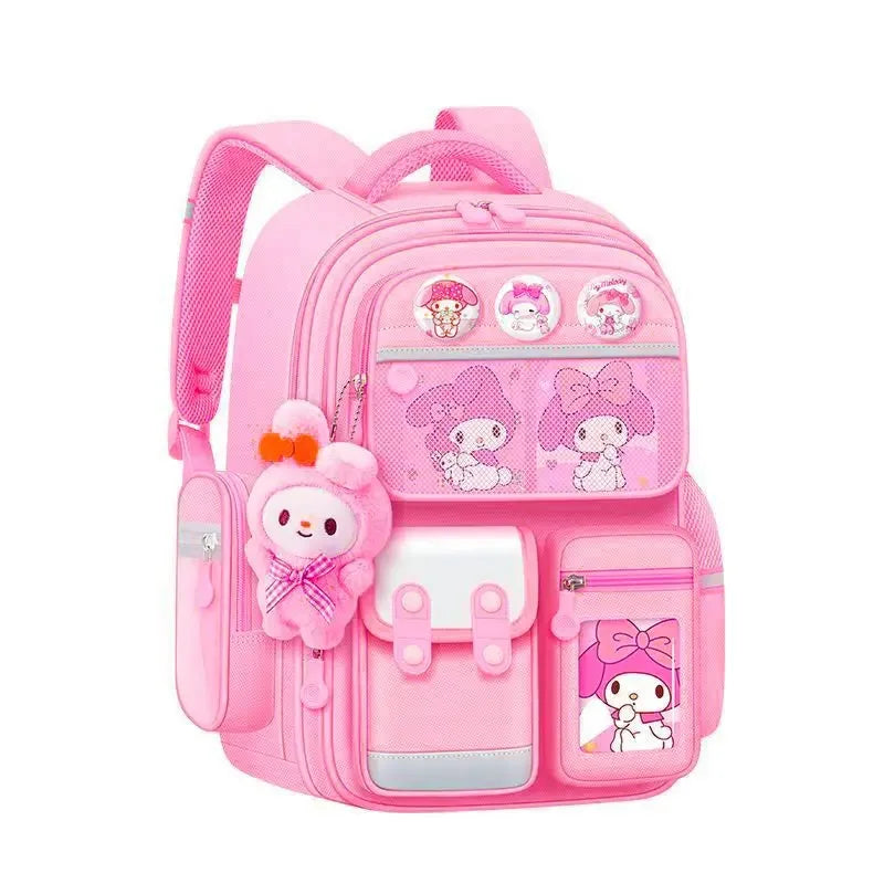 Cartable kawaii Kuromi Ma Mélodie Cannelle – Enfant, grande capacité, léger, fournitures scolaires .