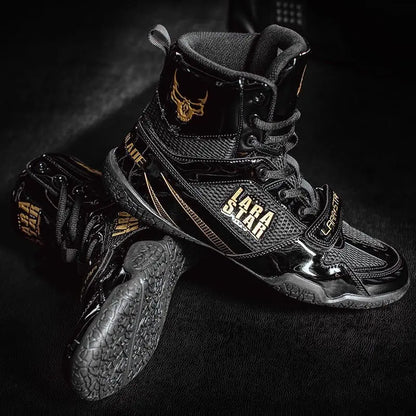 Chaussures d’entraînement homme, boxe et lutte, antidérapantes confortables et durables