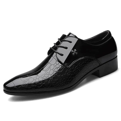 Chaussures habillées en cuir pour hommes, noires, élégantes, grandes tailles 38-49 .