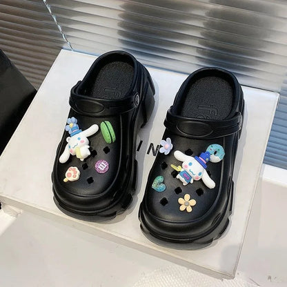 Sanurgente pantoufles Hello Kitty japonaise kawaii – Antidérapantes, respirantes, en caoutchouc doux, pour intérieur et extérieur