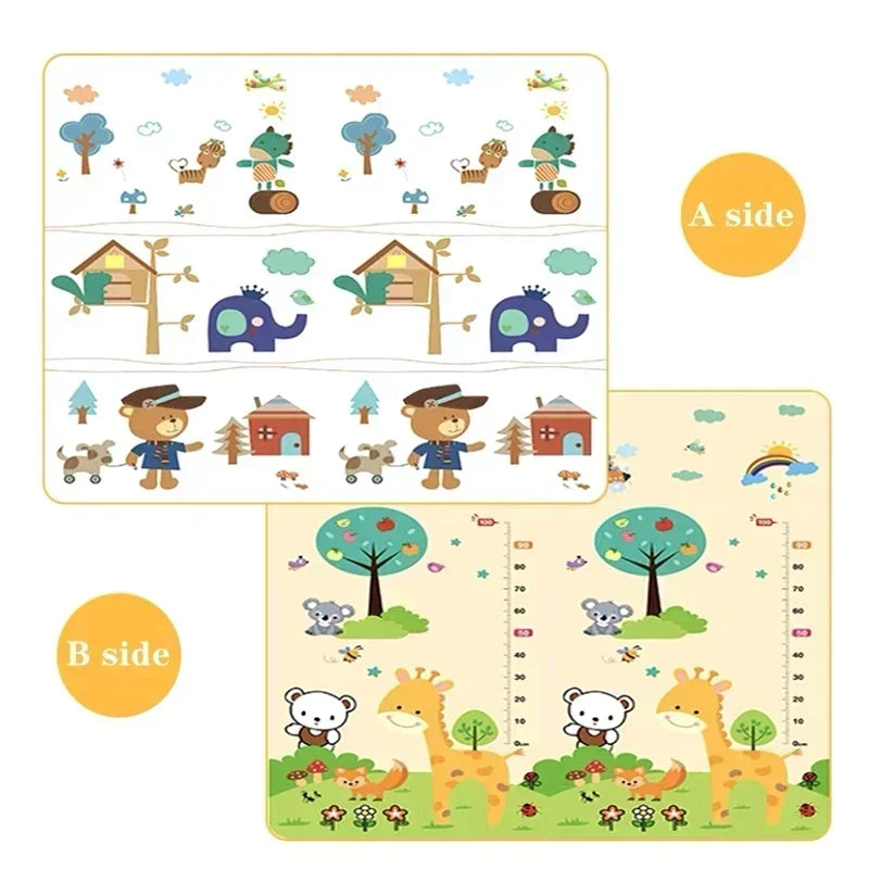 Tapis de jeu bébé 5 tailles – 2 épaisseurs au choix – Puzzle sécurisé – Tapis crèche et escalade – Aire de jeu enfants activités ludiques