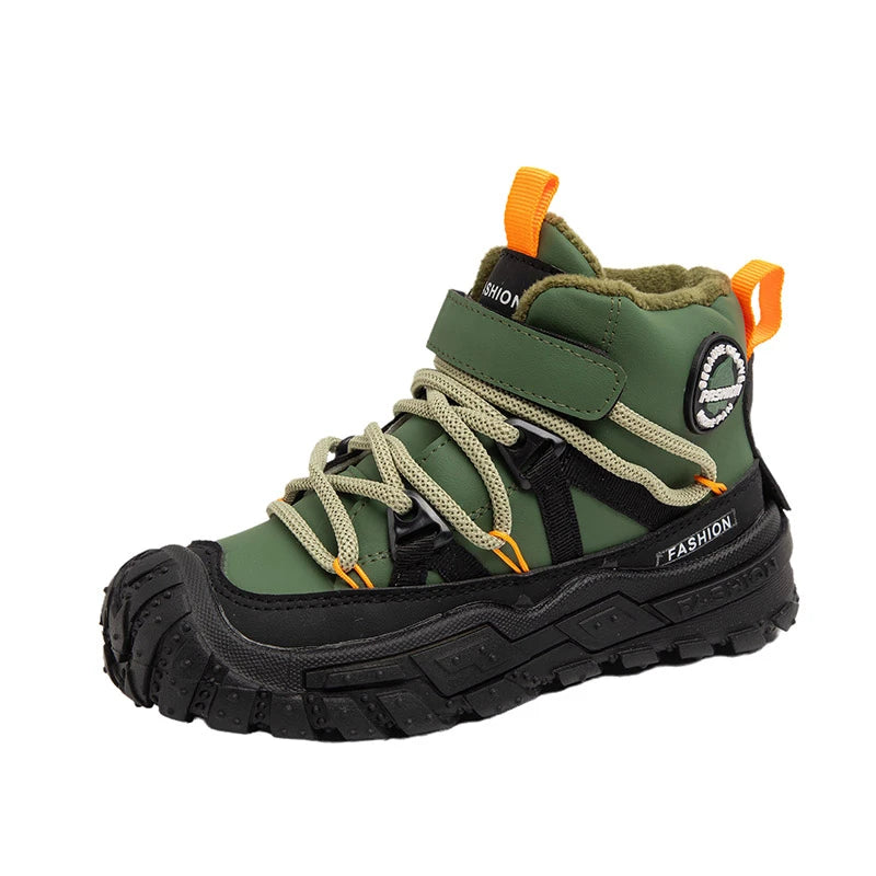 Baskets Antidérapantes Enfant Hiver – Chaussures Randonnée Chaude Résistantes Garçons