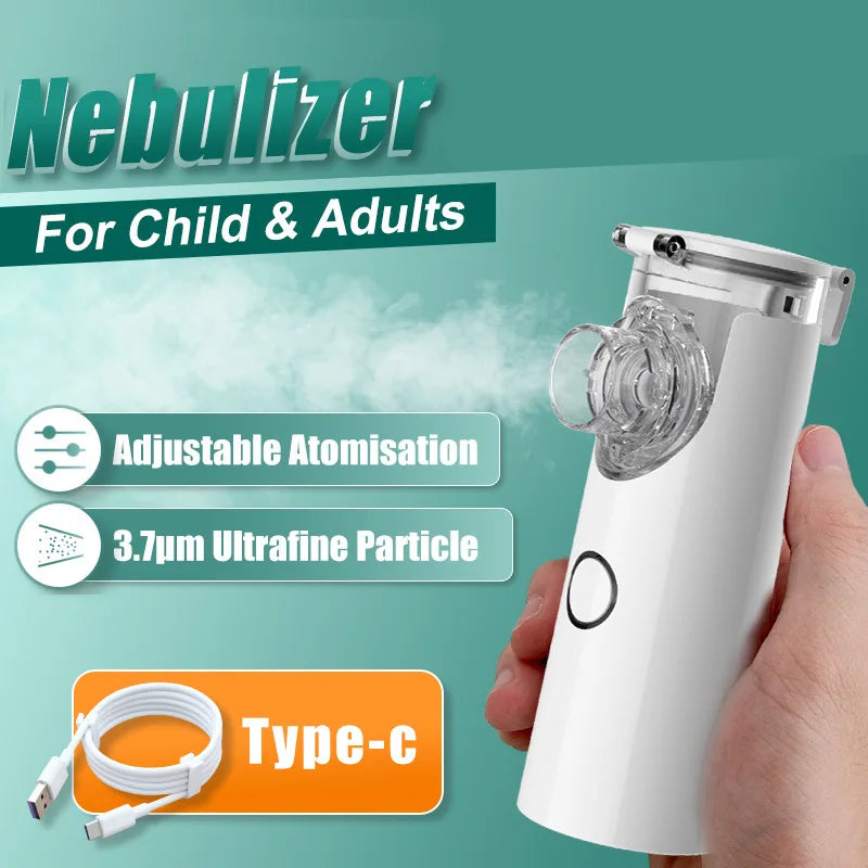 Nébuliseur médical silencieux portable à mailles, mini inhalateur enfant .