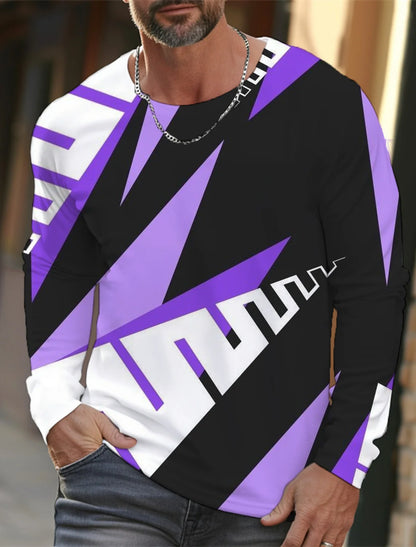 Men's round neck T-shirt, 3D printing, high definition