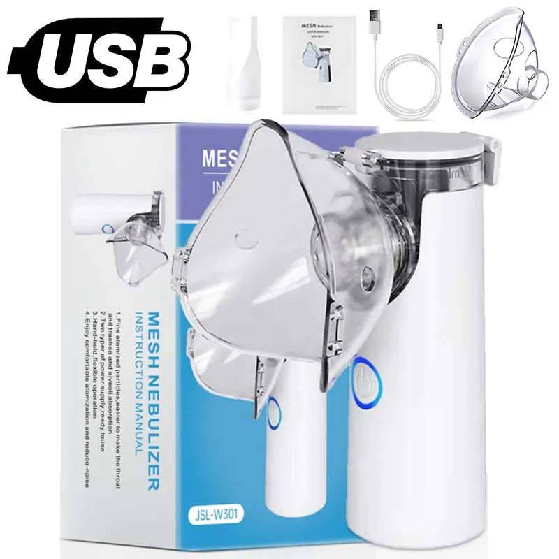Nébuliseur médical silencieux portable à mailles, mini inhalateur enfant .