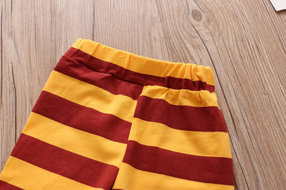 Ensemble Bébé Été 3 Pièces – Barboteuse + Pantalon + Chapeau Coton Garçon Fille Y+FJ+