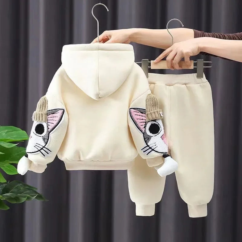 Ensemble chic fille dessin animé, tenue 2 pièces tendance