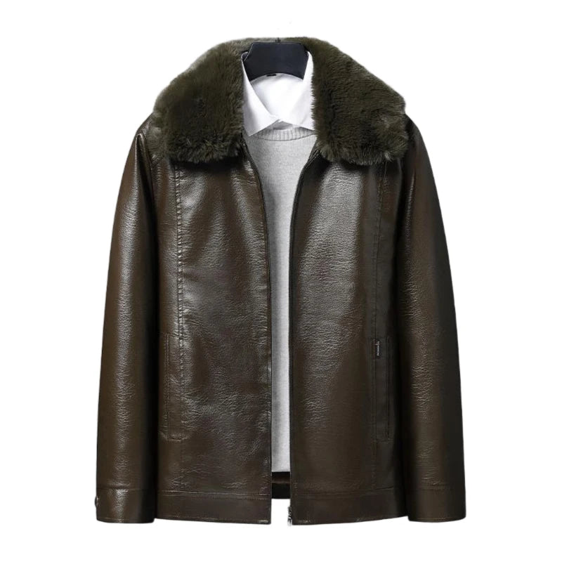 Manteau Homme Cuir – Style Formel et Mode