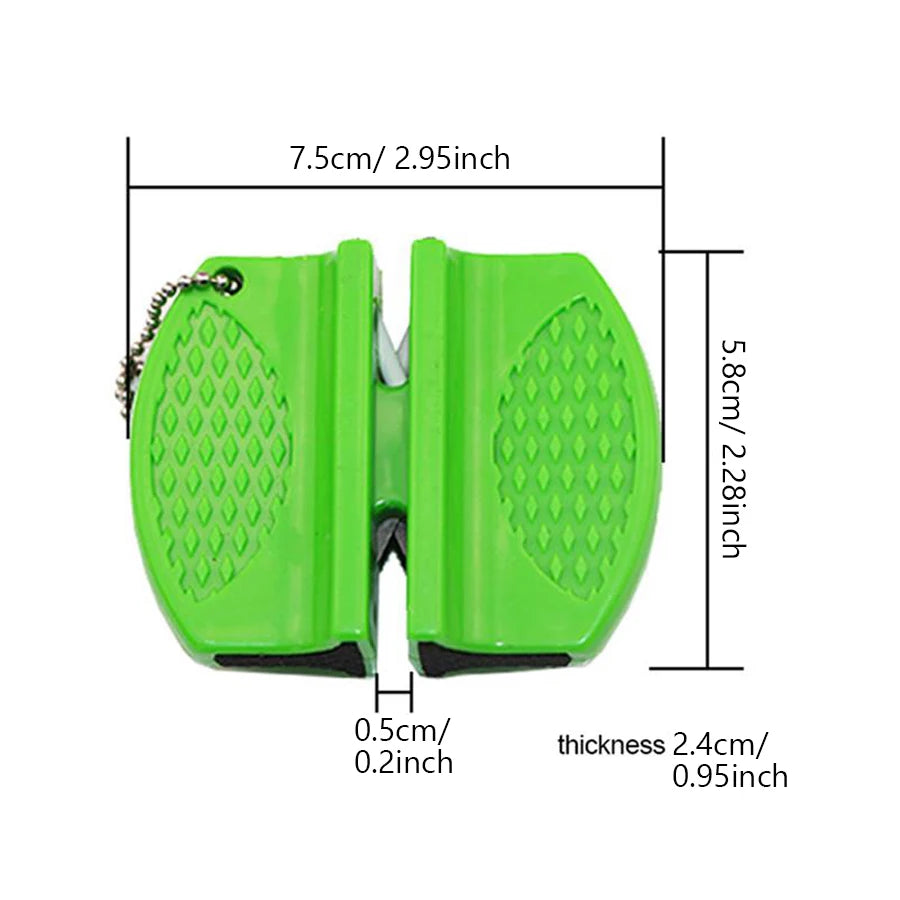 Mini affûteur de couteaux double face – portable pour cuisine et extérieur, affûtage rapide .