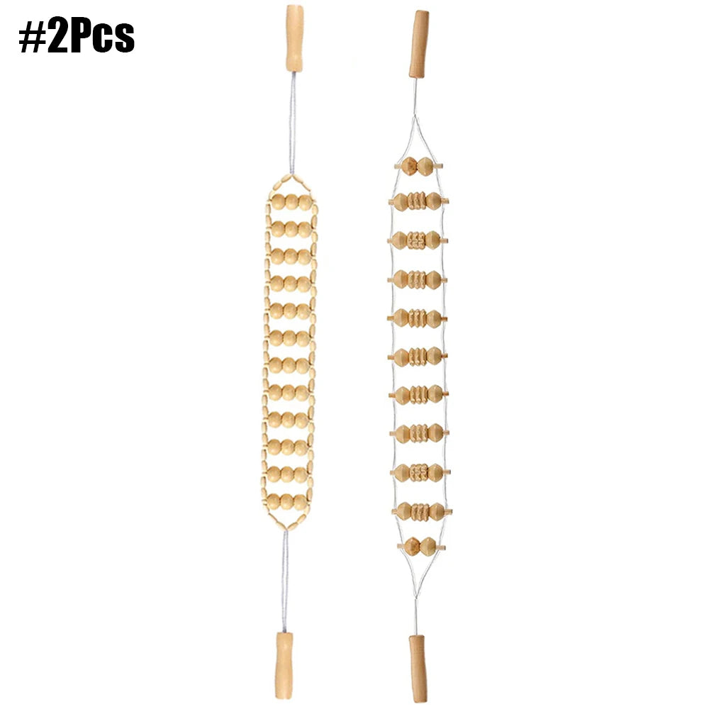 Rouleau de Massage Bois – Soulagement Musculaire, Sculpture du Corps .