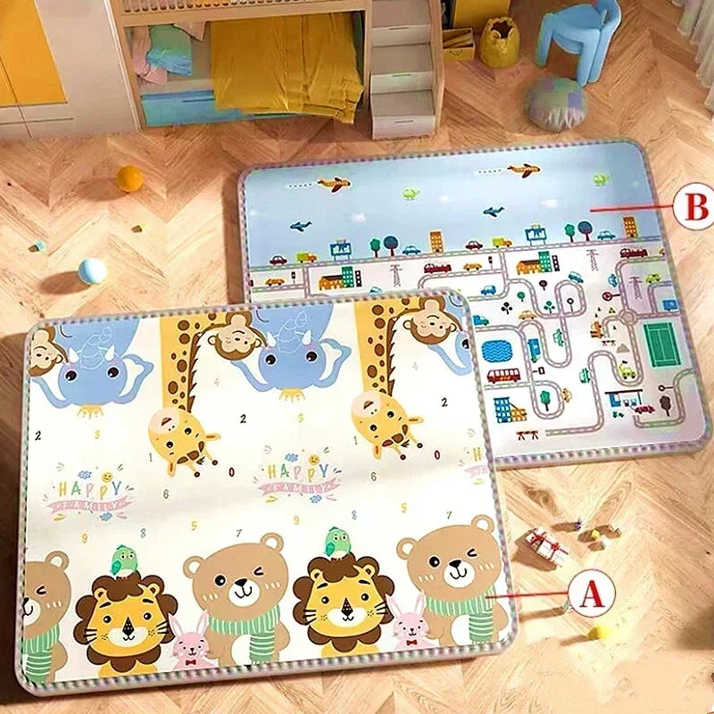 Tapis d’Éveil Bébé – Aire de Jeu Puzzle, Sécurisée et Confortable, Multi-Tailles