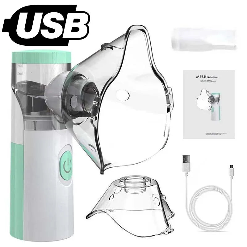 Nébuliseur médical silencieux portable à mailles, mini inhalateur enfant .