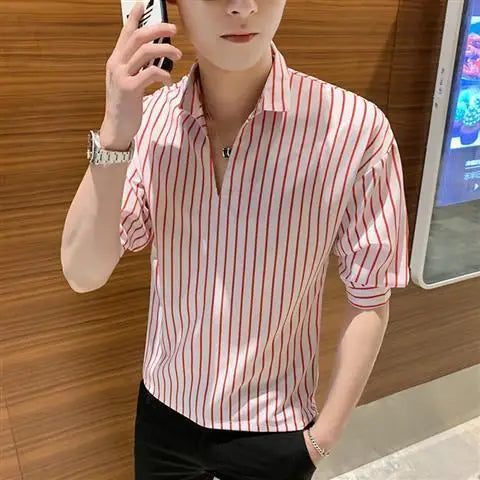 Chemises homme manches longues col roulé tricotées – Hauts décontractés streetwear mode automne hiver